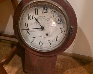 antique or vintage Seth Thomas drop-dial wall clock