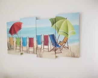 Beachy art on canvas