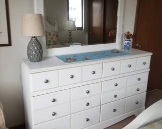 Dresser with mirror
