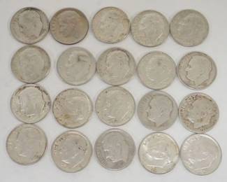 1063 GROUP OF 20 1964 & EARLIER ROOSEVELT DIMES