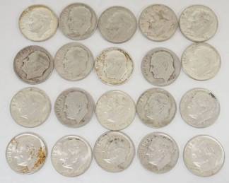 1062 GROUP OF 20 1964 & EARLIER ROOSEVELT DIMES