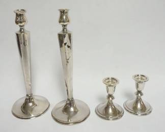 1015 WEIGHTED STERLING SILVER CANDLESTICKS