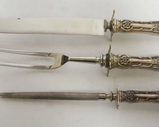 1012 STERLING SILVER HANDLED CUTLERY SET