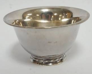 1014 STERLING SILVER BOWL, APPROXIMATELY 3 IN HIGH, 4.4 OZT