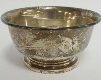 1010 REVERE SILVERSMITH STERLING BOWL, APPROXIMATELY 2 1/2 IN HIGH, 3.0 OZT