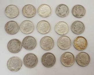 1061 GROUP OF 20 1964 & EARLIER ROOSEVELT DIMES