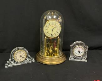 Kundo Lead Crystal Clocks