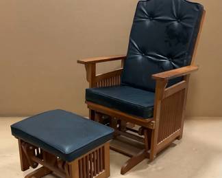 Black Glider Rocking Chair