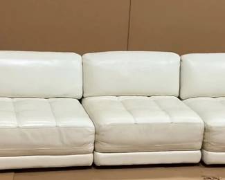 White Leather Sofa