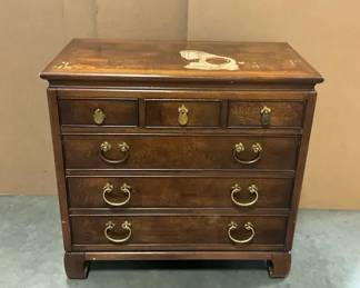 Traditional Georgian Style 6Drawer Wood Dresser