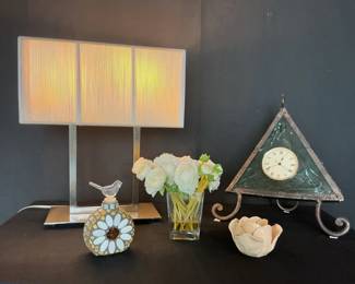 Crate Barrel Lamp with Accent Pieces