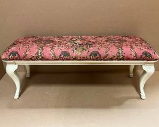 Pink Upholstered Bench