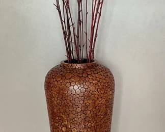 Wood Slice Floor Vase