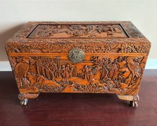 Dongyang Carved Wooden Chest