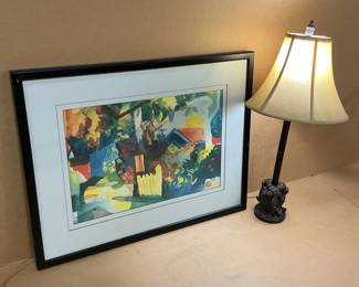 Expressionist Macke 3 Monkeys No Evil Lamp