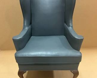 Grey Winged Armchair