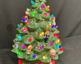 Christopher Radko Lights Up Ceramic Christmas Tree