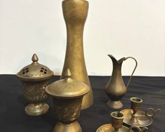 MCM Handcrafted Indian Brass Pieces