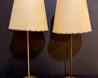 Vintage MCM Brass Lamps