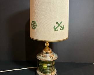 MCM Nautical Ship Lantern Table