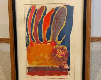 "The Four Finger Exercise" by Janet Wellington Carson Signed, Numbered Abstract Art Print
