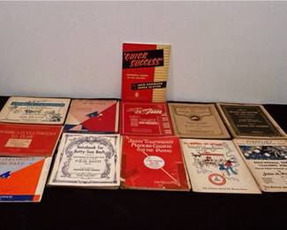 Vintage Piano Music Books