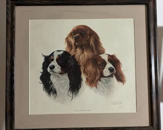“Cavalier King Charles Spaniels” By Charles Frace - Signed & Numbered