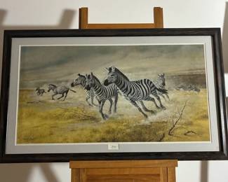“Zebras” By Charles Frace Signed Print