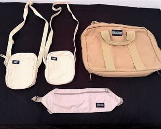 Lands’ End Laptop Bag, Two New Lands’ End Mini Canvas Utility Bags & A JanSport Waist Travel Pack