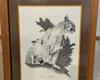 D. Noel Smith "Hunter" - Signed & Numbered Limited Edition Mountain Lion Wildlife Print
