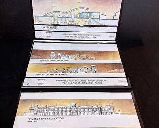 Architectural Detail Section Drawings Of The Ipoh Railway Station In Perak, Malaysia