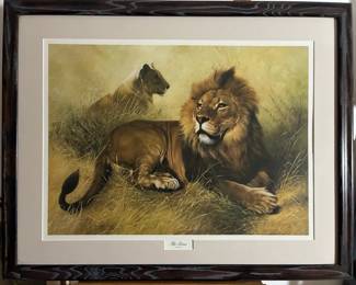 “The Lions”, 1974, Plate IX By Charles Frace