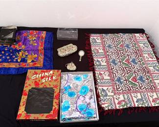 Chinese Textiles And Souvenir Lot