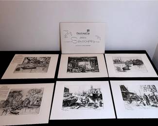 “Seascapes: Etchings By Lionel Barrymore”