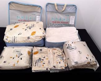 Silk Sheet And Comforter Set