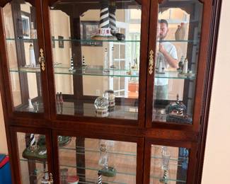Illuminated China cabinet