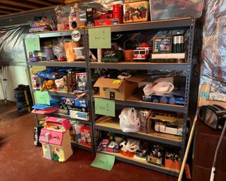 Coleman camp stove and various items