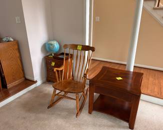 Rocking chair and side table