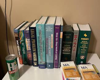 Medical books.