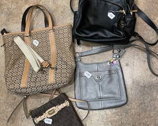 Coach and Micheal Kors purses.