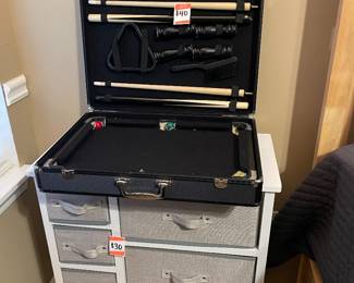 Portable pool table & furniture.