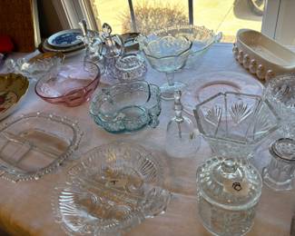 Crystal, Depression Glass,