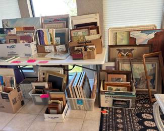 Abundance of Veneta Pearson's Artwork, Frames