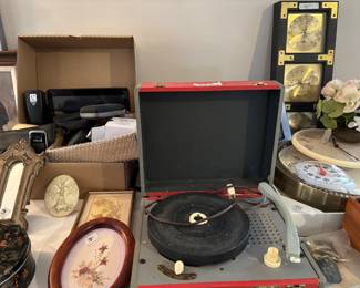 Vintage Record Player and home decor