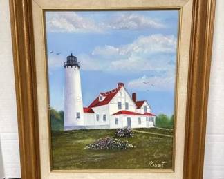 Lighthouse painting