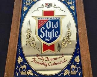 Old Style beer mirror
