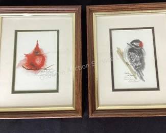 Carol Gilbert bird water colors