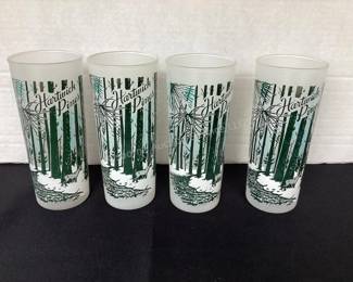 Hartwick Pines frosted tumblers