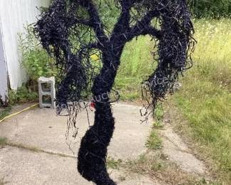 Lighted Halloween tree