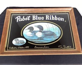 Pabst Loon beer mirror